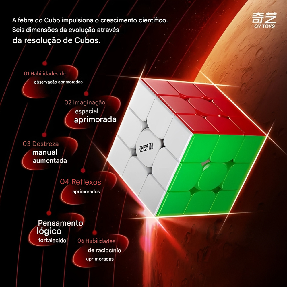 Cubo Mágico 3x3x3 Qiyi Warrior M - Magnético - Oncube: os melhores