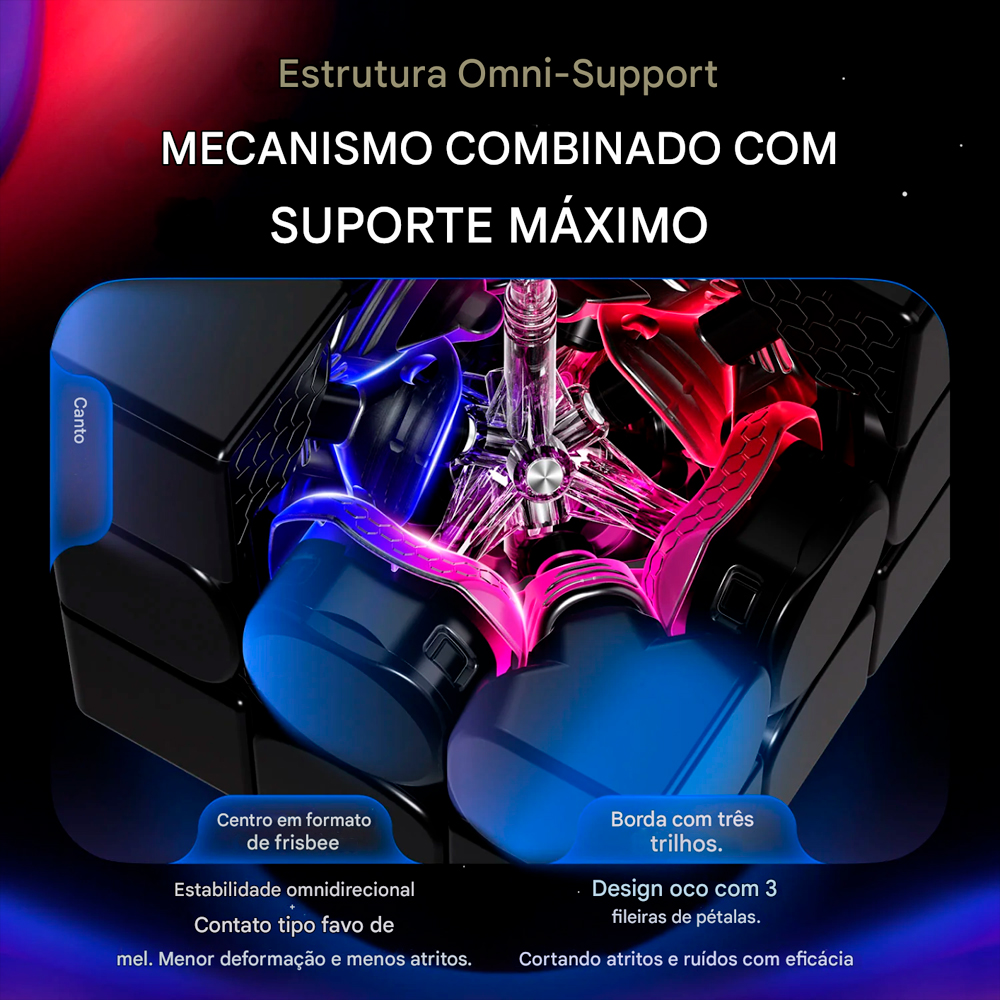 Cubo Mágico 3x3x3 GAN 16 Maglev Max UV - Magnético - Oncube: os