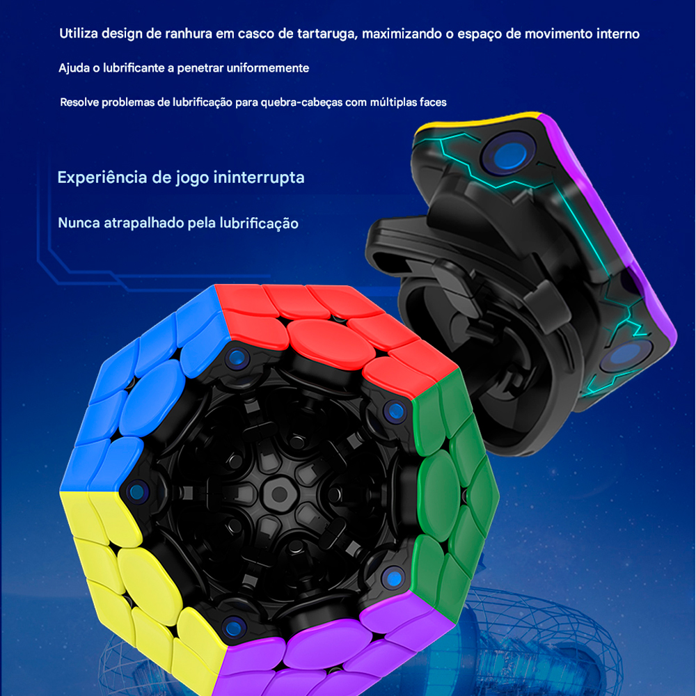 Cubo Mágico Megaminx Diansheng Galaxy M - Magnético - Oncube: os