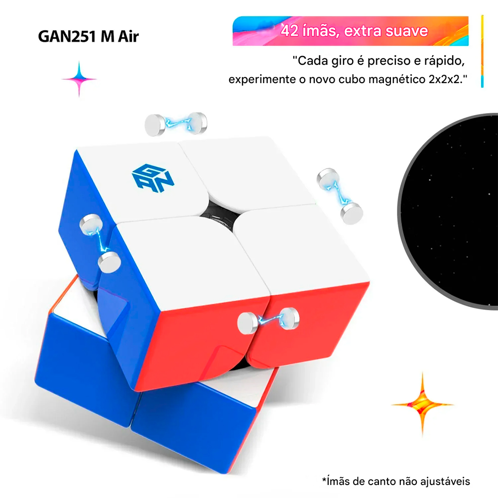 GAN CRAFT 2個セット＋オマケ Cubo Mágico 2x2x2 GAN 251 M Air - Magnético - Oncube: os melhores