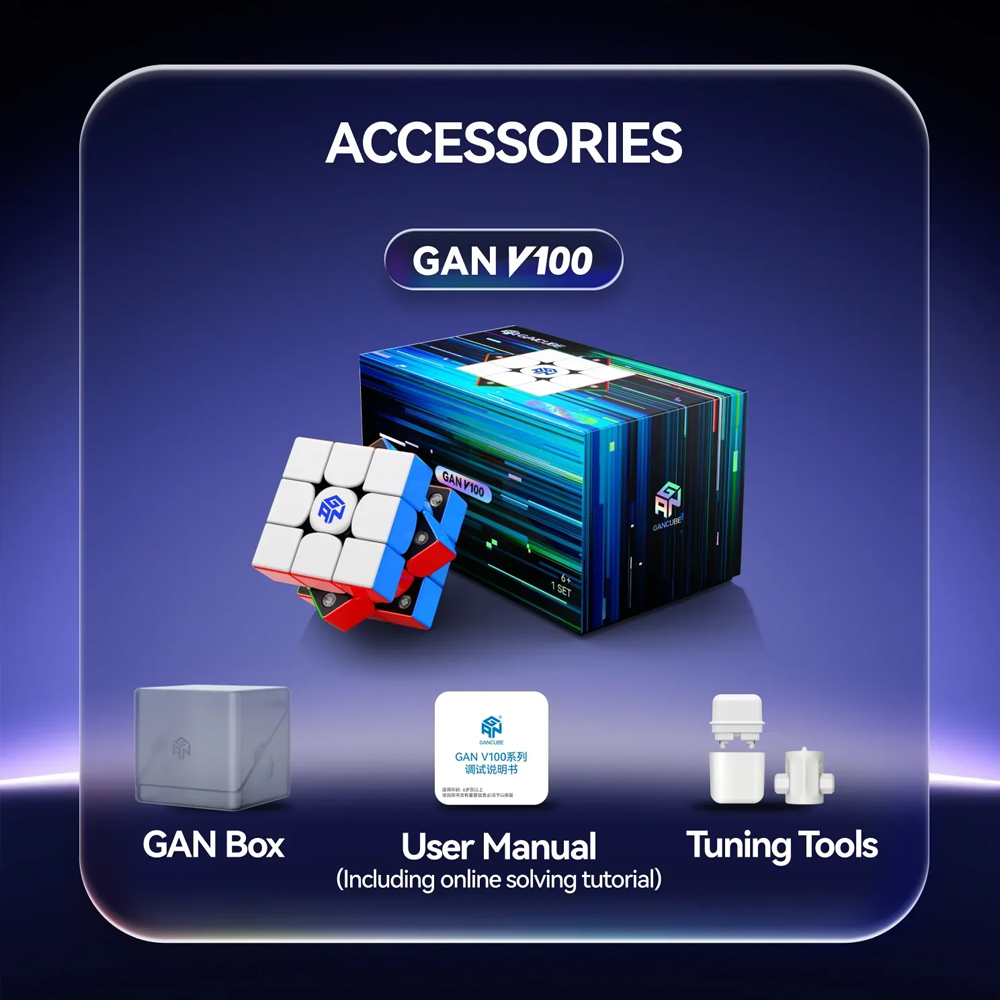 ウェア CUBE Cubo Mágico 3x3x3 GAN V100 Maglev UV - Oncube: os melhores cubos