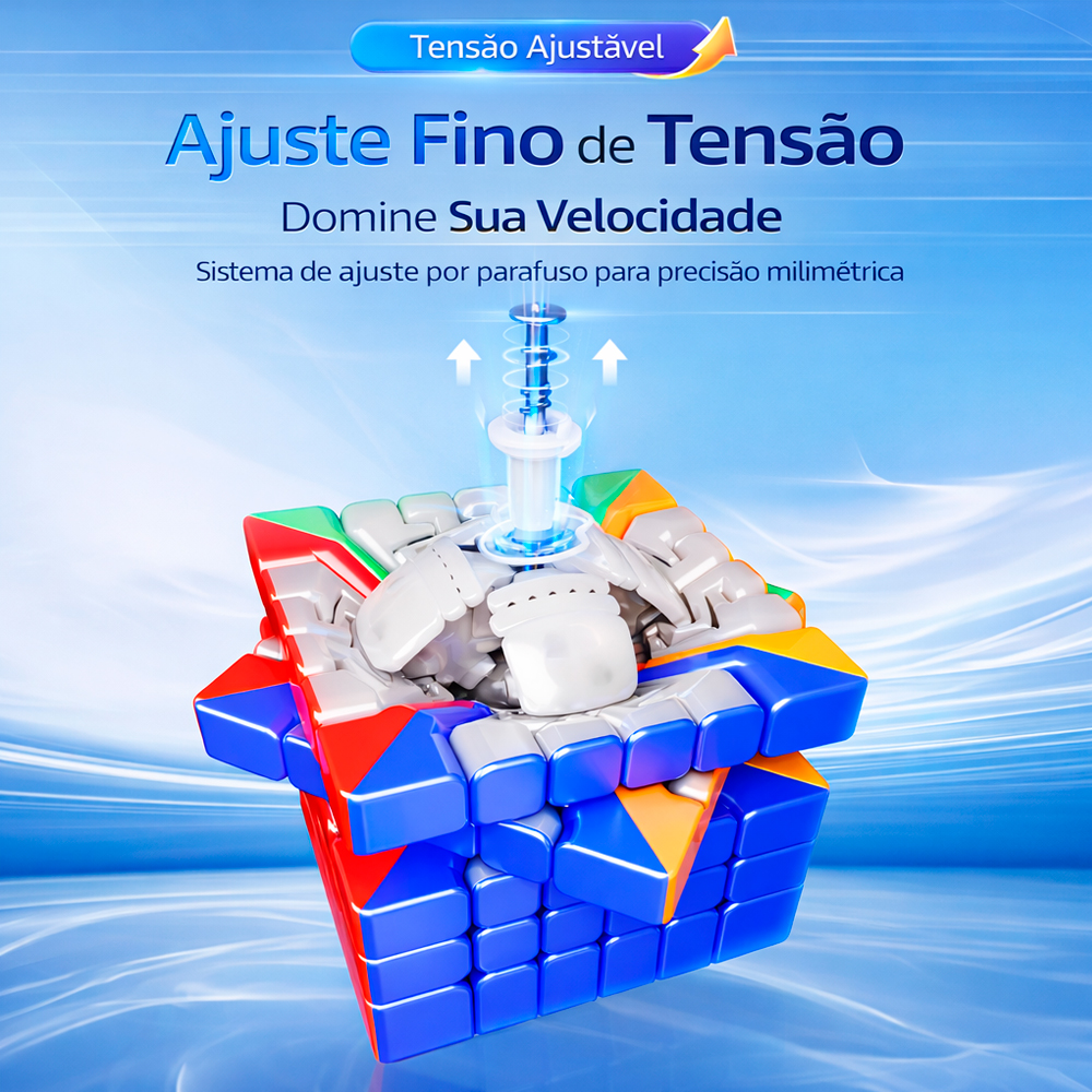 Cubo Mágico 6x6x6 Moyu AoShi V4 Triple-Track Magnético UV - Oncube