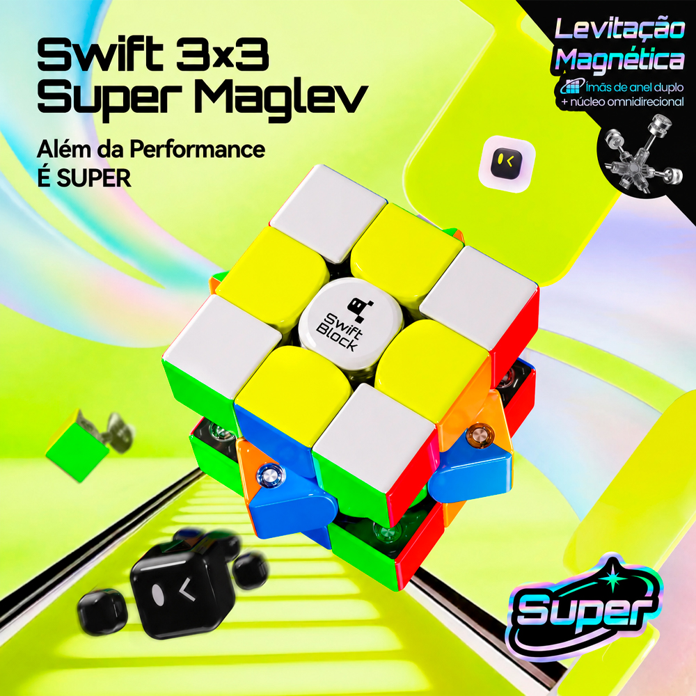 Cubo Mágico 3x3x3 Swift Block Super Maglev UV - Oncube: os