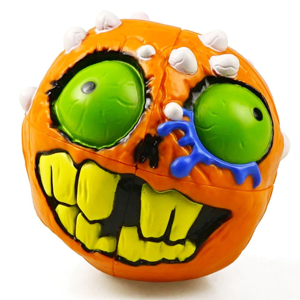 Cubo Mágico 2x2x2 Mad Hedz - Crazy Skull (Laranja) - Oncube: os