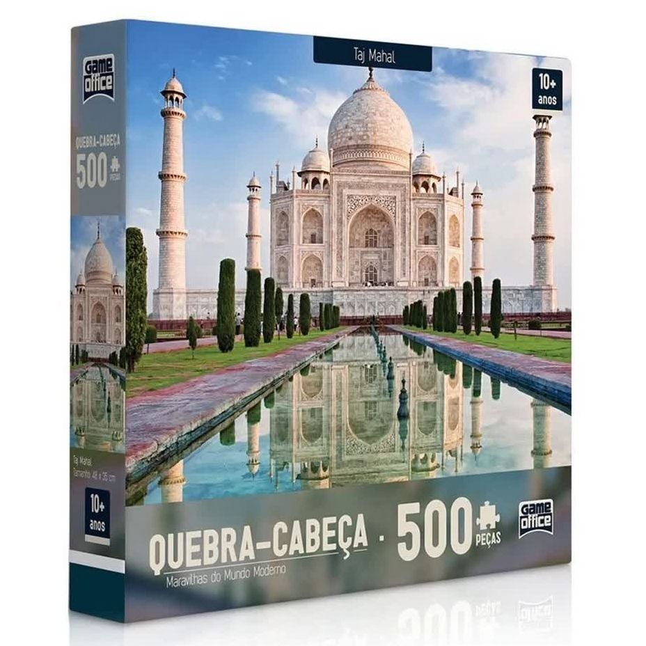 Quebra-Cabeça Maravilhas do Mundo Moderno - Taj Mahal 500 peças