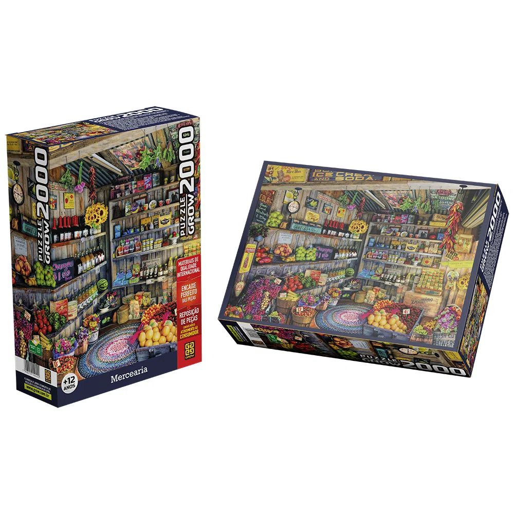 Quebra-Cabeça Mercearia 2000 peças - Oncube: os melhores cubos