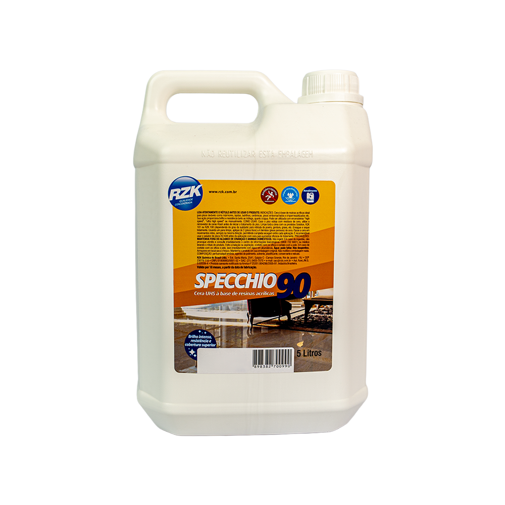 SPECCHIO HIGH 90 - Cera acrílica ultra high speed - RZK | Produtos
