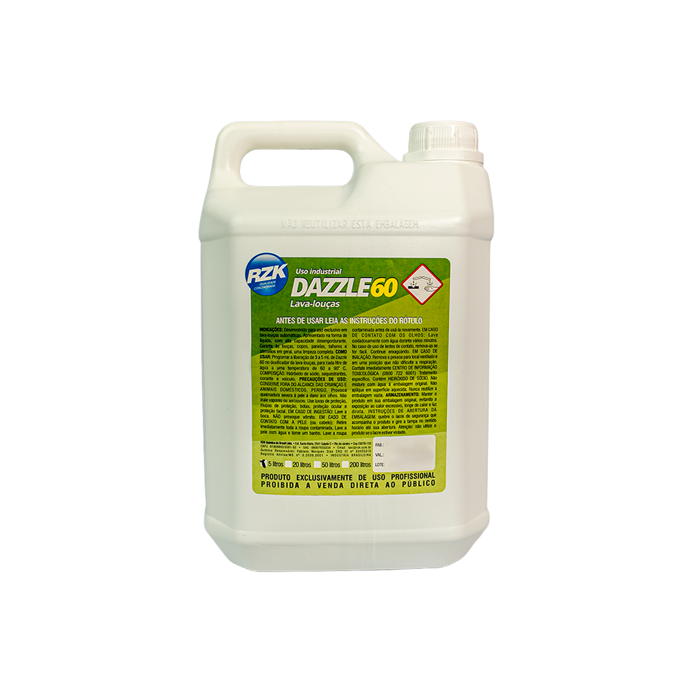 懋懋商品 DAZZLE 60 - Detergente para lava-louças - RZK | Produtos de Limpeza