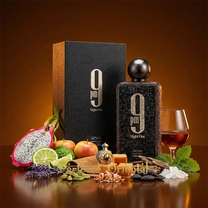 9 PM Night Out Extrait de Parfum Afnan - 100ml - Masculino