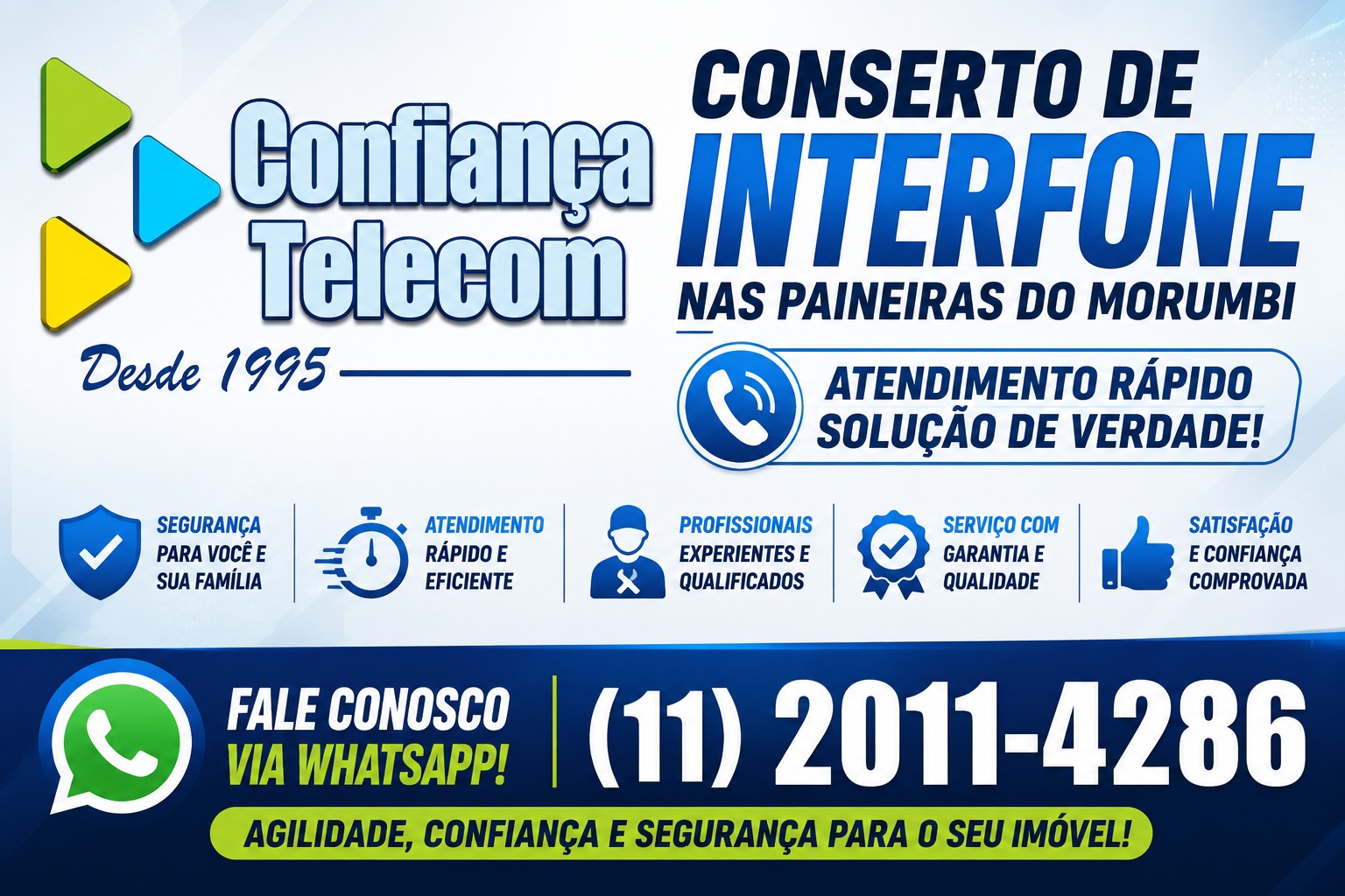Conserto de Interfone nas Paineiras do Morumbi