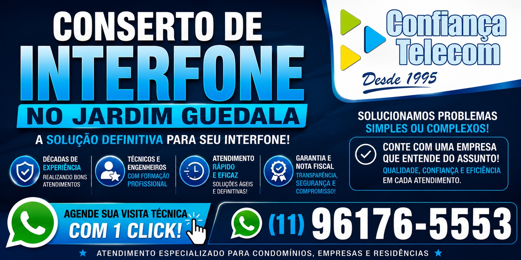 Conserto de Interfone no Jardim Guedala
