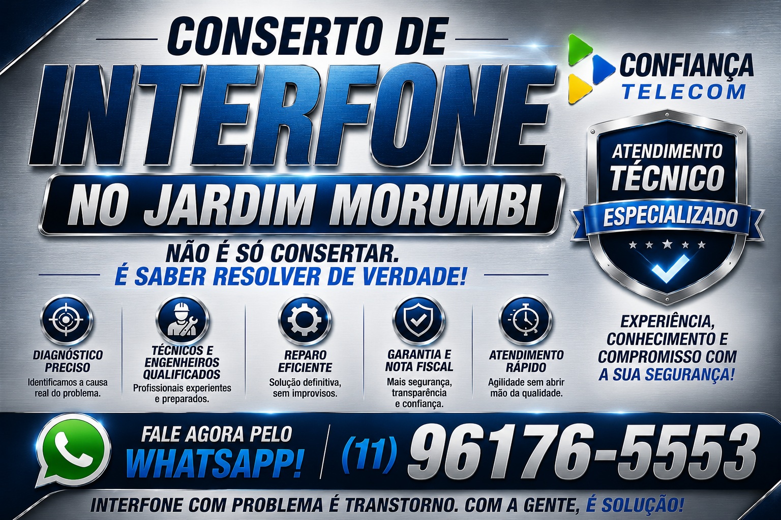 Conserto de Interfone no Jardim Morumbi