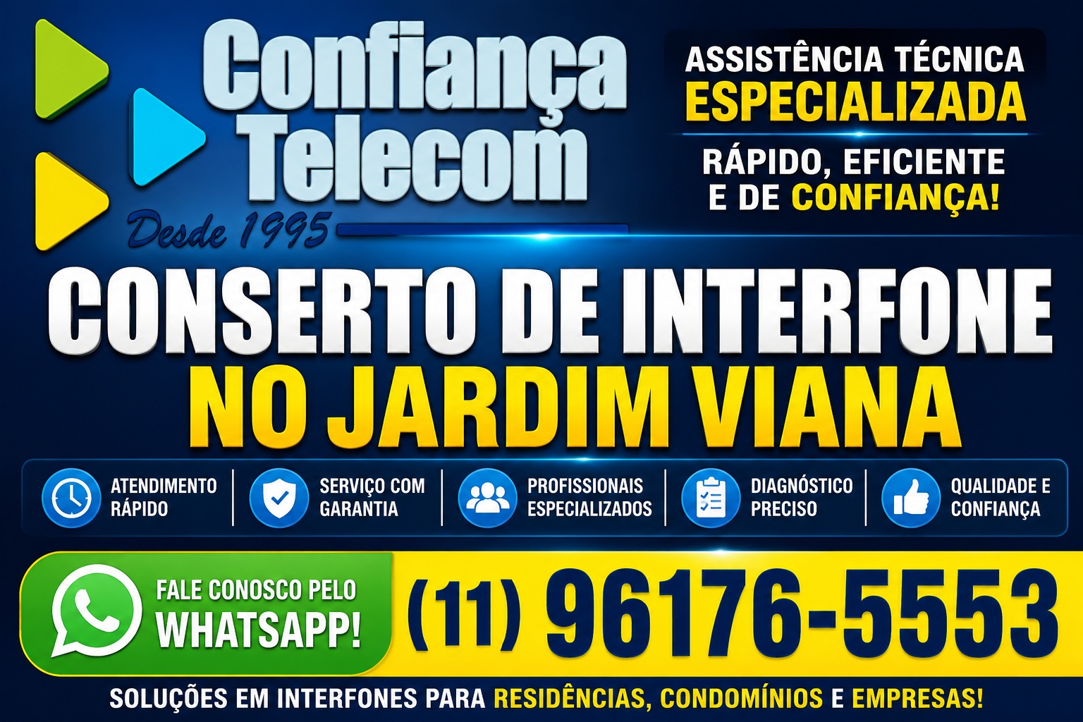 Conserto de Interfone no Jardim Viana