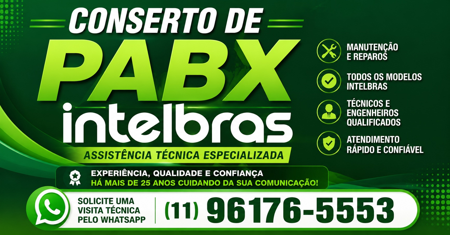 Conserto de PABX Intelbras