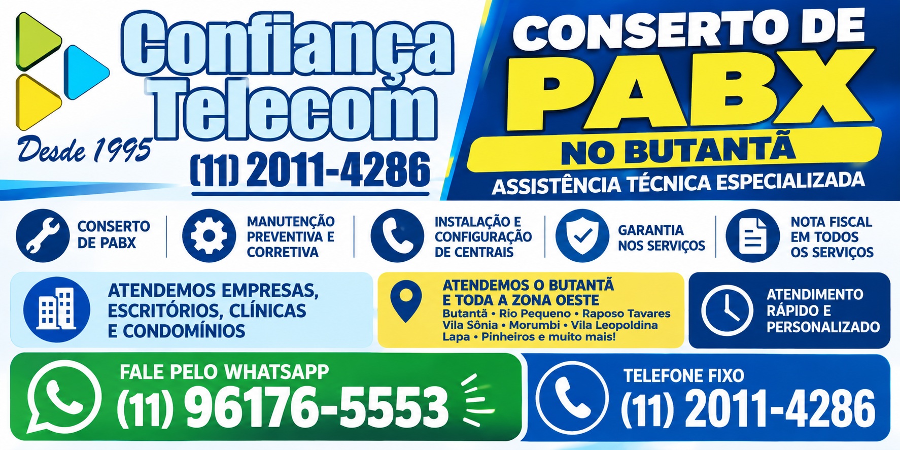 Conserto de PABX no Butantã