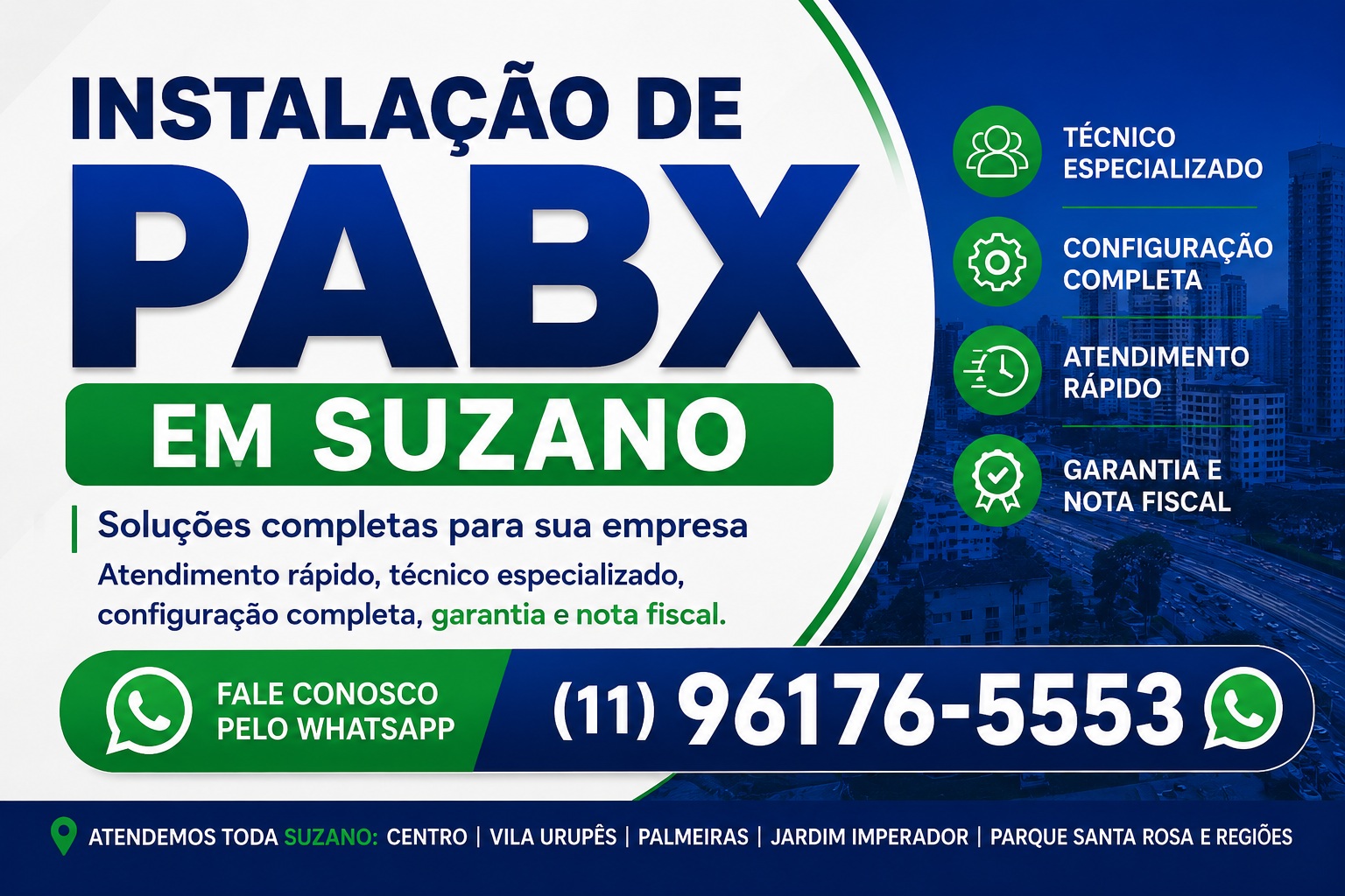 Instalação de PABX