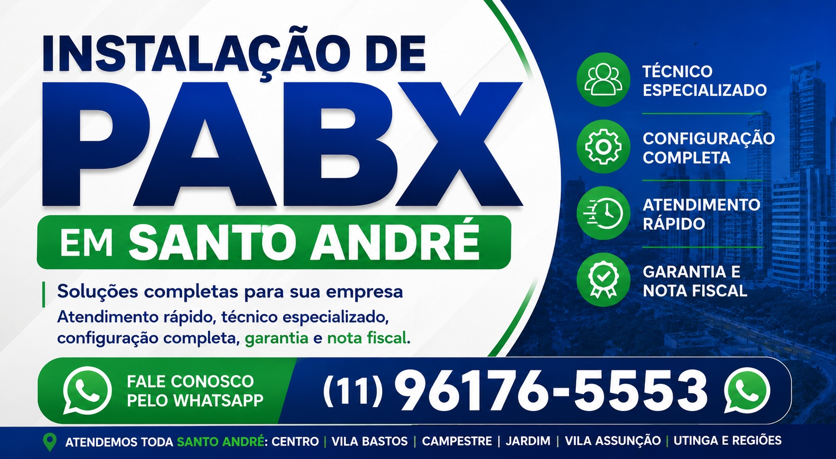 Instalação de PABX em Santo André