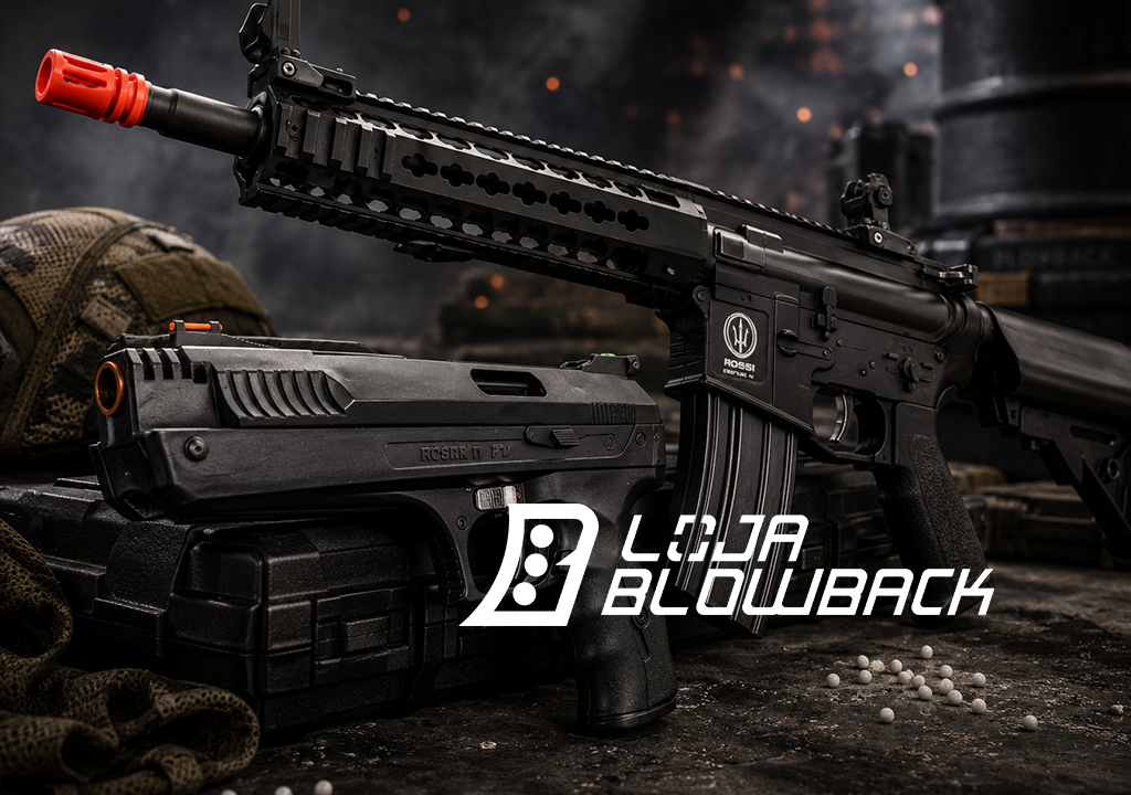 Rifle Airsoft M4 Rossi Ar15 Neptune Keymod10 Rajada 6mm e Pistola Pressão Beeman 2004 5.5mm Airgun Pistão Chumbinho