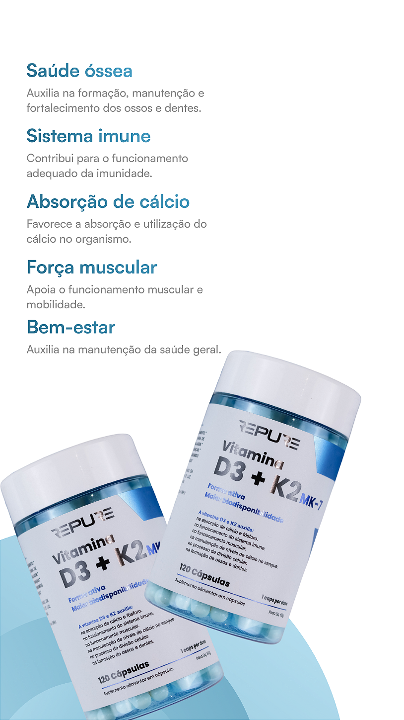 Benefícios Vitamina D3 + K2 - Parte 2