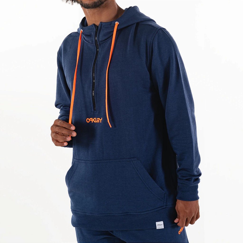 Moletom Oakley FP Half Zip Pullover Masculina Azul Marinho