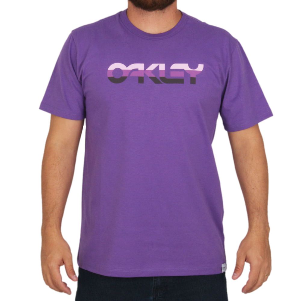 Camiseta Oakley Mark II SS Masculina - Preto+Cinza