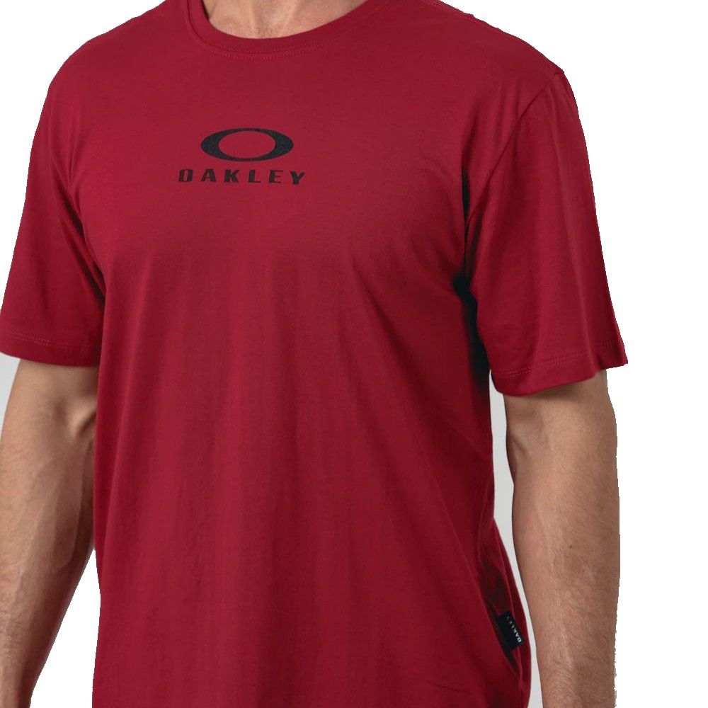 Camiseta oakley original masculina big bark tee vermelho no Shoptime