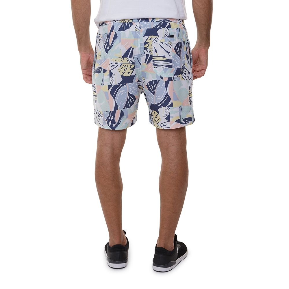 Bermuda Quiksilver Mystic Lemon 18 Masculina BrancoAzul Radical