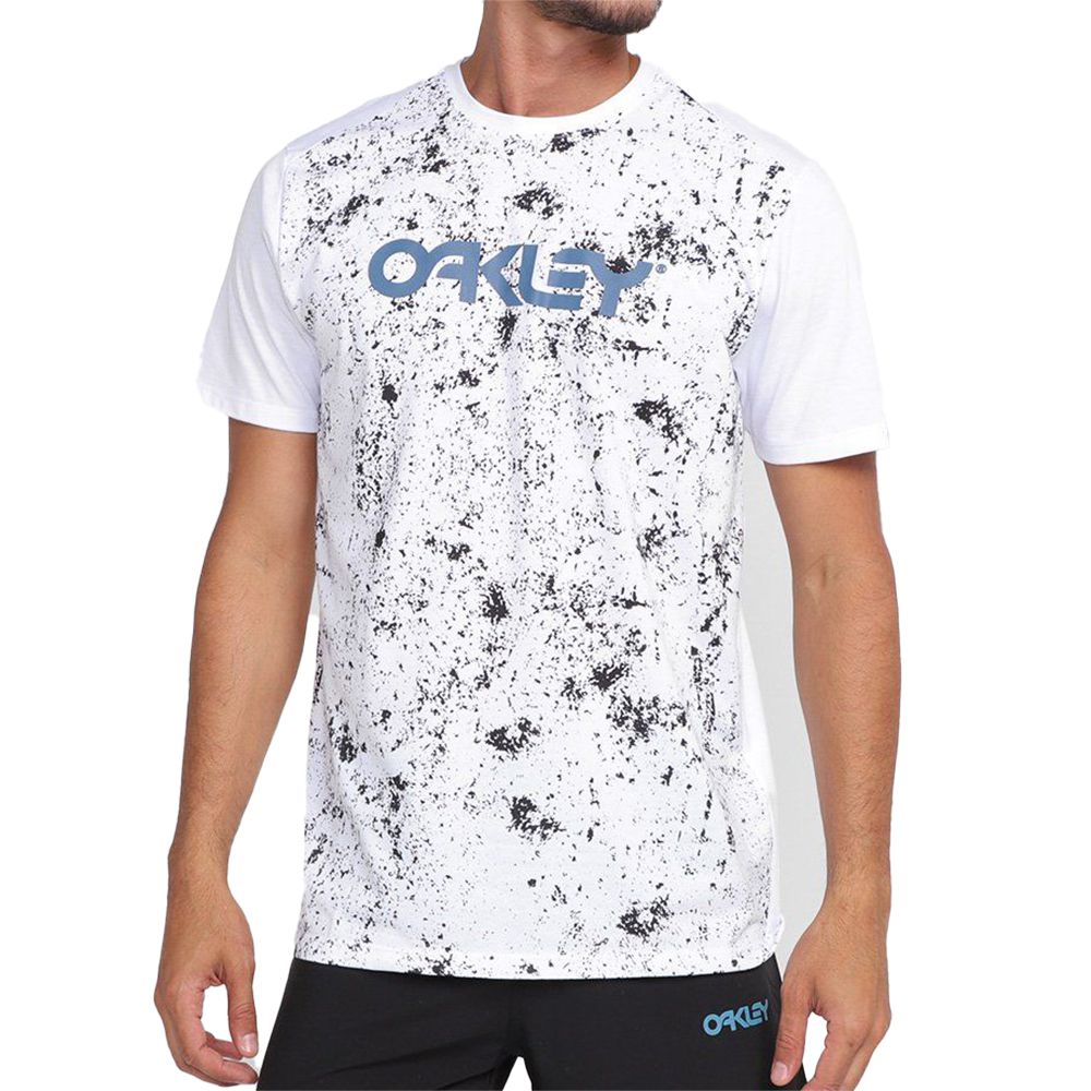 Camiseta Oakley Logo Graphic Masculina Branco Branco