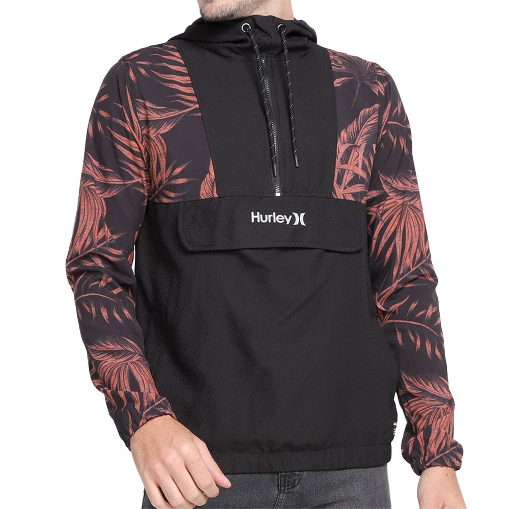 Jaqueta Hurley Windbreaker Sublime Masculina VermelhoPreto