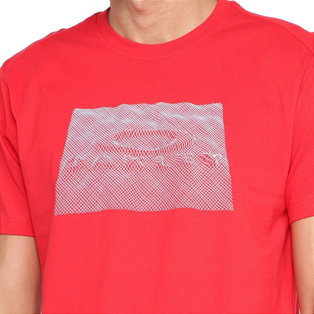 Camiseta Oakley Block Graphic Masculina Vermelho - Radical Place