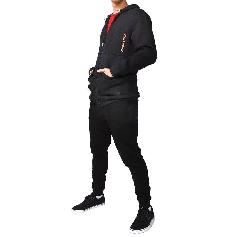 Moletom Oakley Aberto Wild Future Pockets Masculino Preto