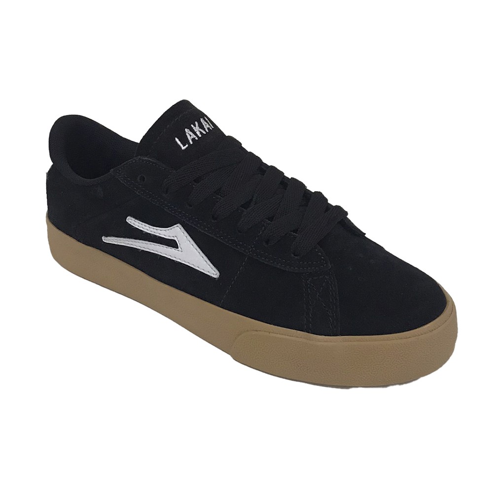 Tênis Lakai New Port Masculino Black Gum PretoMarrom - Radical