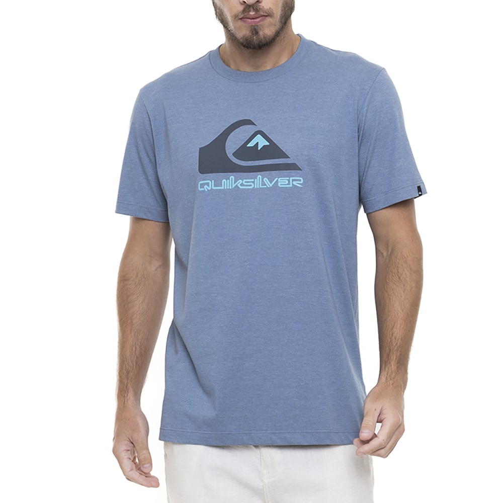 Camiseta Quiksilver Full Logo Masculina Azul Mescla - Radical Place - Loja  Virtual de Produtos Esportivos