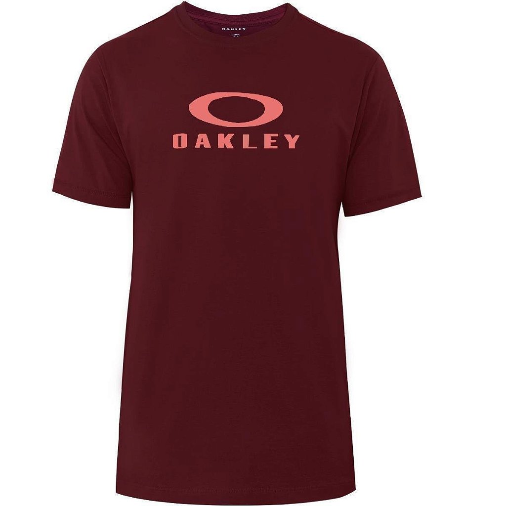 Camiseta Oakley Bark New SM23 Masculina Rhone Vermelho