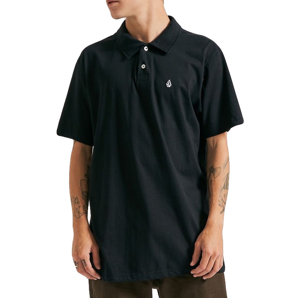 Camiseta Volcom Polo Solid Stone SM23 Masculino Preto - Radical