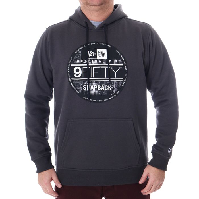 Moletom New Era Selo 9Fifty Cinza Escuro - Radical Place - Loja Virtual de Produtos Esportivos