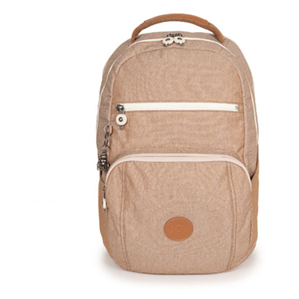 Mochila Kipling Troy Dotted D Beige Radical Place Loja Virtual de Produtos Esportivos