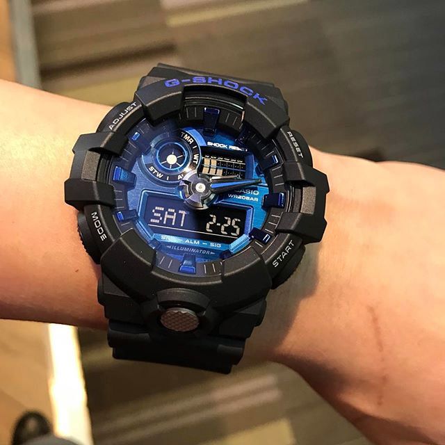 Relógio G-Shock GA-710 Preto/Azul - Radical Place - Loja Virtual de  Produtos Esportivos