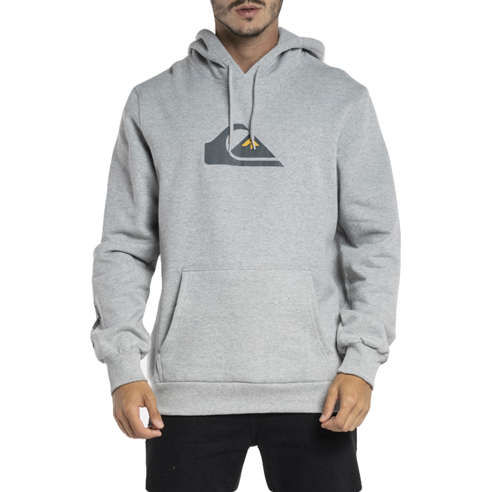 Moletom Quiksilver Canguru Comp Logo WT23 Masculino Cinza