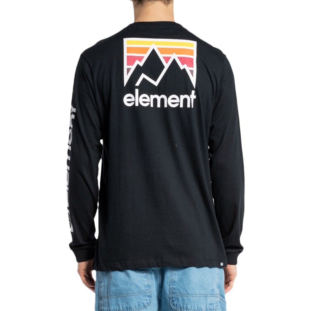 Camiseta Element Manga Longa Joint WT23 Masculina Preto - Radical