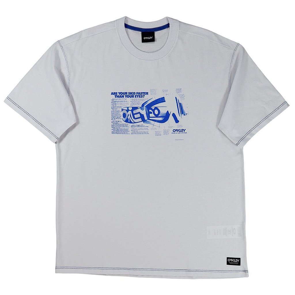 Camiseta Oakley Heritage Skull Graphic WT23 Masculina Branco Branco