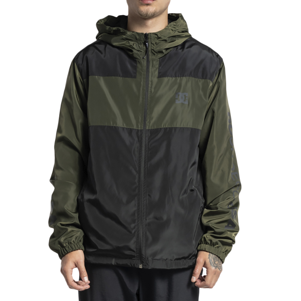 Jaqueta DC Shoes Snowstyle Wind WT23 Masculina VerdePreto