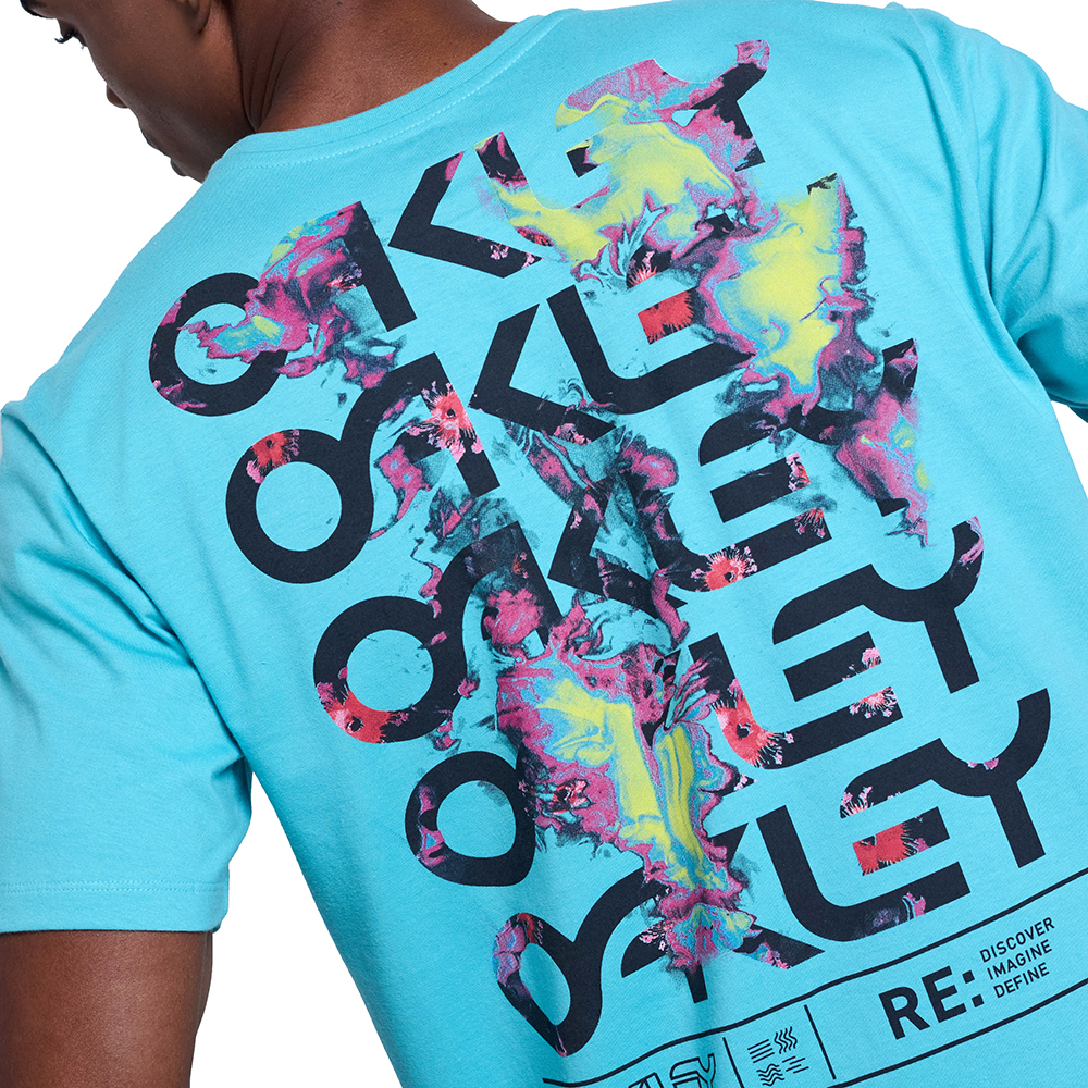 Camiseta Oakley Jellyfish Graphic WT23 Masculina Simple Blue