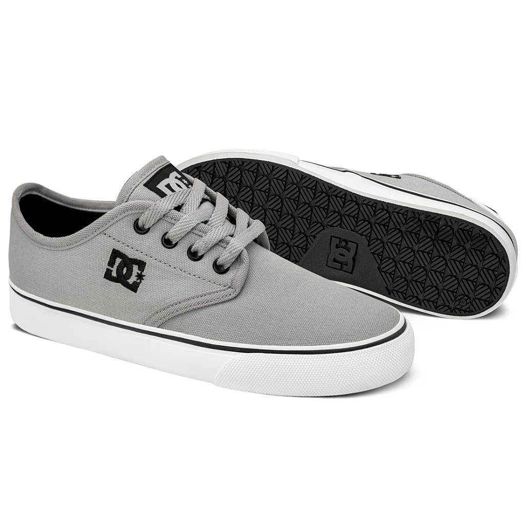 Tênis DC Shoes DC District SM24 Masculino GreyBlackWhite - Radical