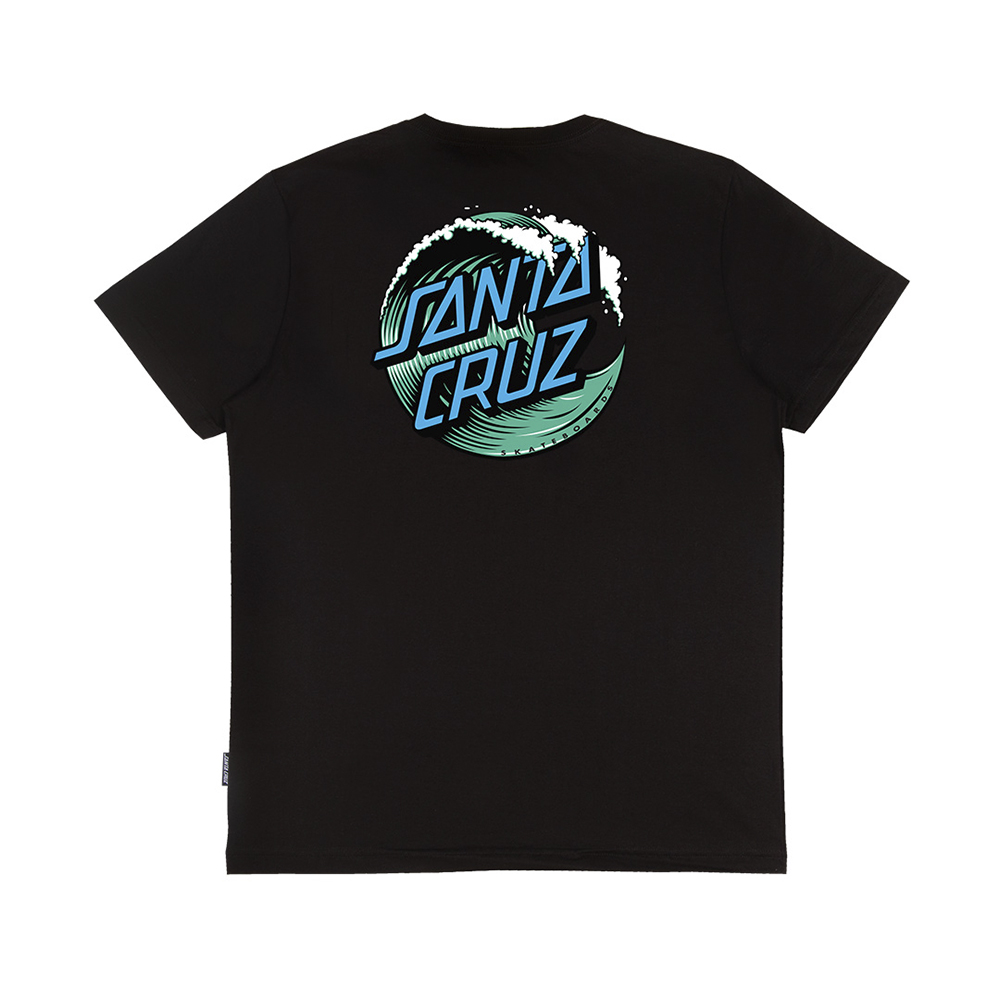 Camiseta Santa Cruz Wave Dot SS Masculina Preto - Radical Place