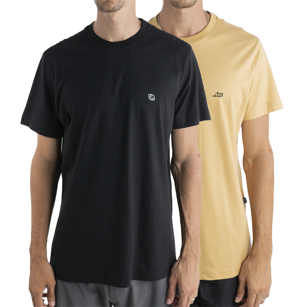 Kit 2 Camisetas Lost Christmas SM24 Masculina LavandaBranco