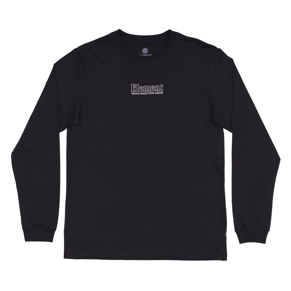 Camiseta Element Manga Longa Dial LS WT24 Masculina Preto