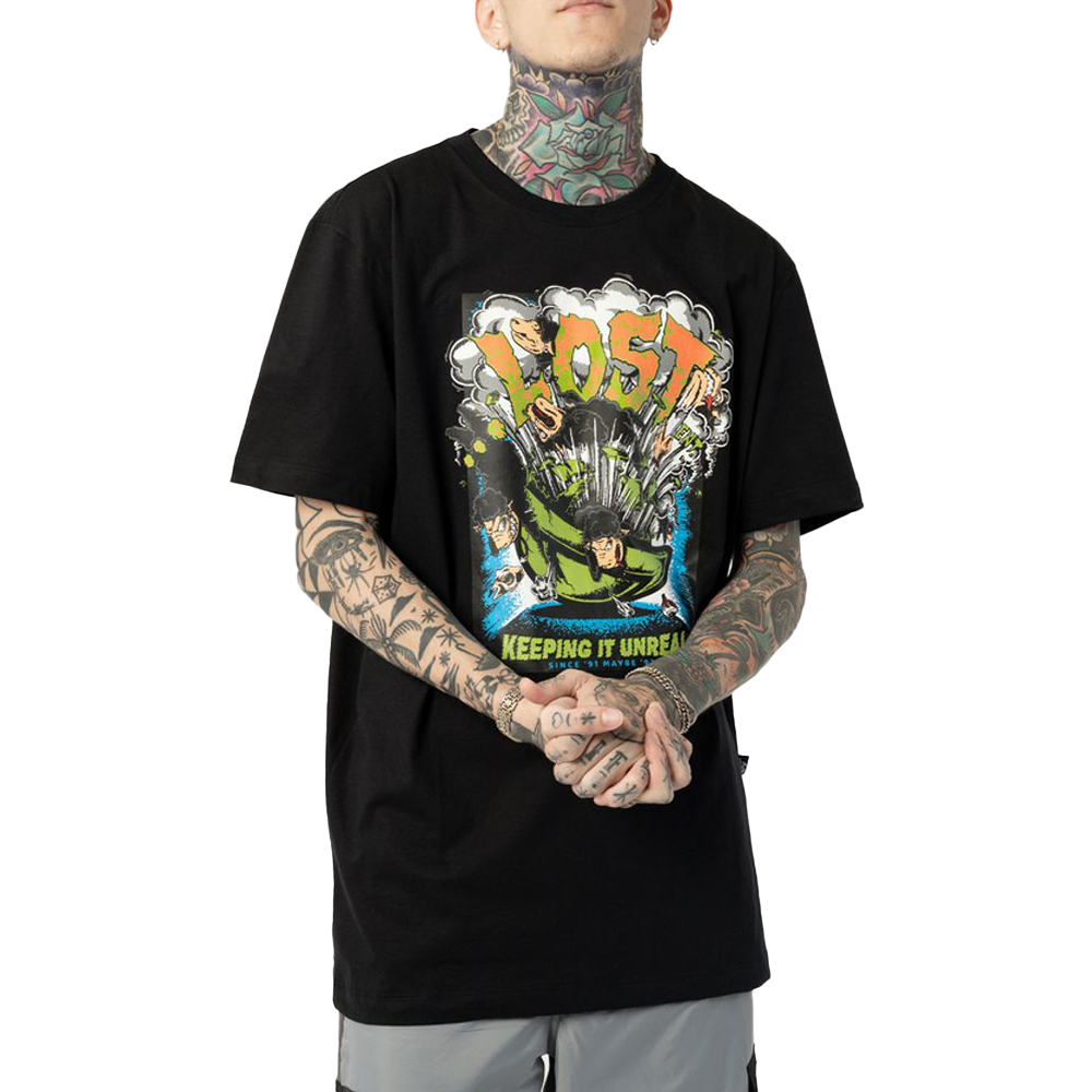 Camiseta Lost Keep It Unreal WT24 Masculina Preto - Radical Place