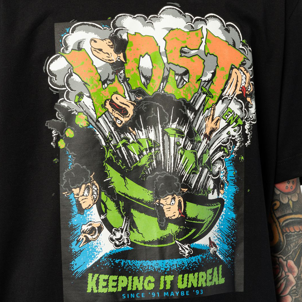 Camiseta Lost Keep It Unreal WT24 Masculina Preto - Radical Place