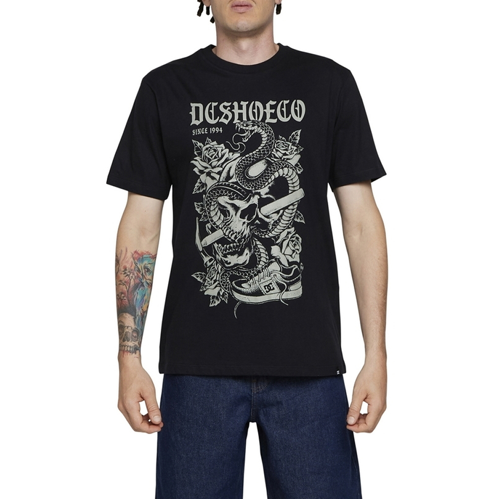snaked lows Tシャツ Camiseta DC Shoes Snacke Lynx WT24 Masculina Preto - Radical Place